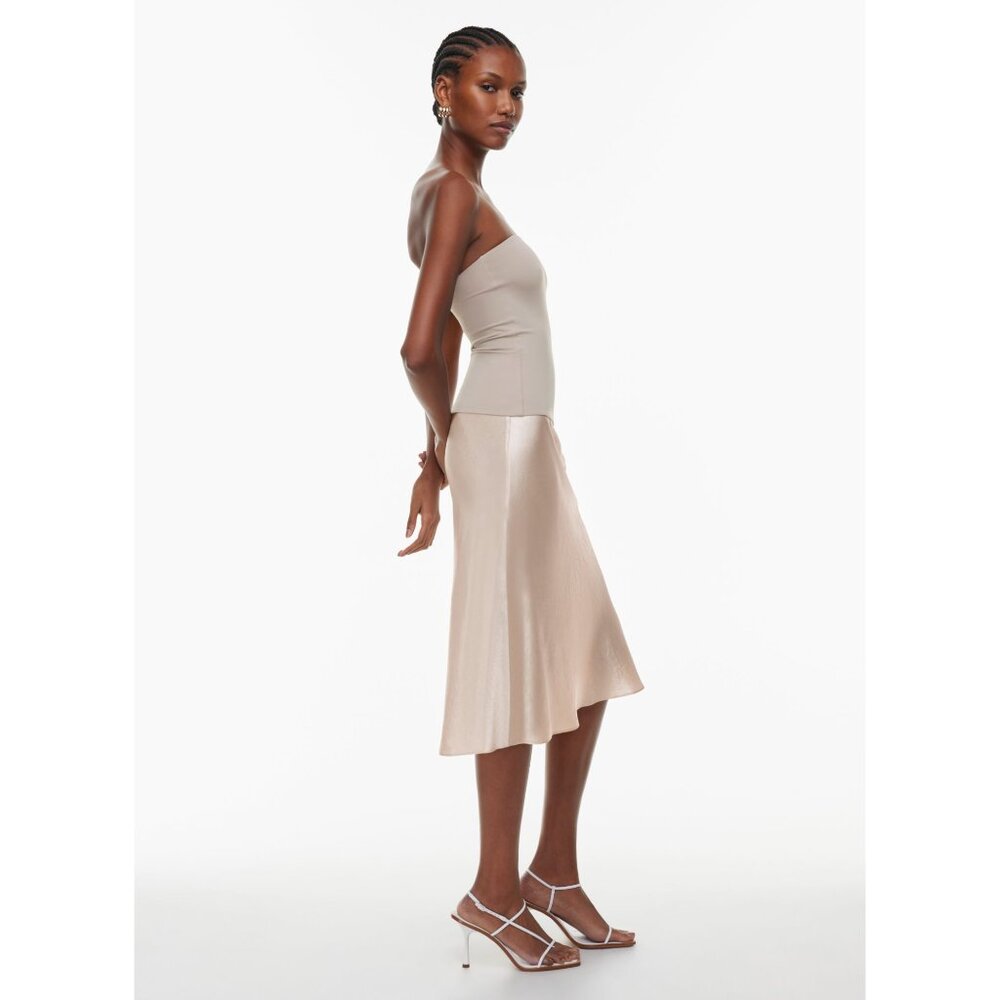Aritzia Babaton Denude Satin Slip Midi Skirt Size 12